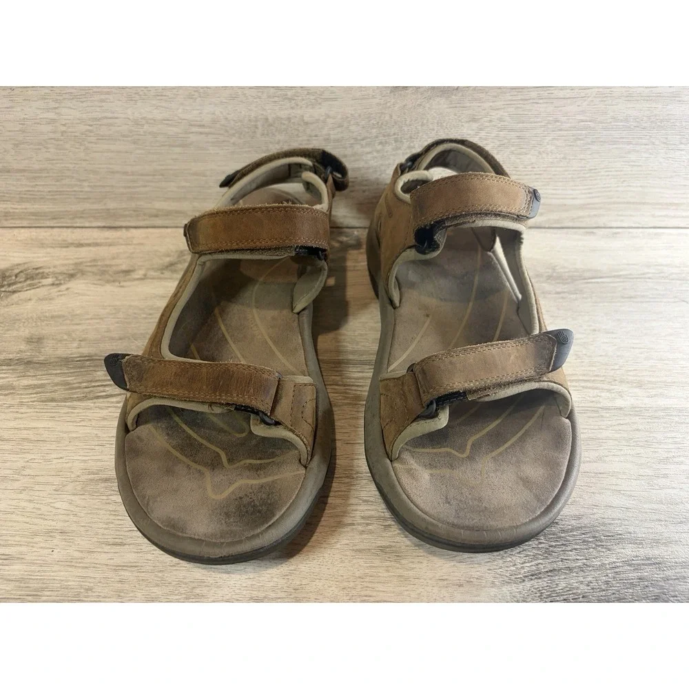 Teva Langdon River Sport Hiking Outdoor Sandals Mens 10 Leather Shoes 1002263